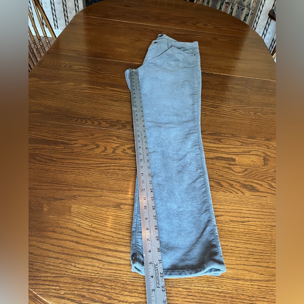 NWT Ralph Lauren Women’s Mid Rise Corduroy Straight Fit Grey Jeans Pants 14 - Picture 9 of 14
